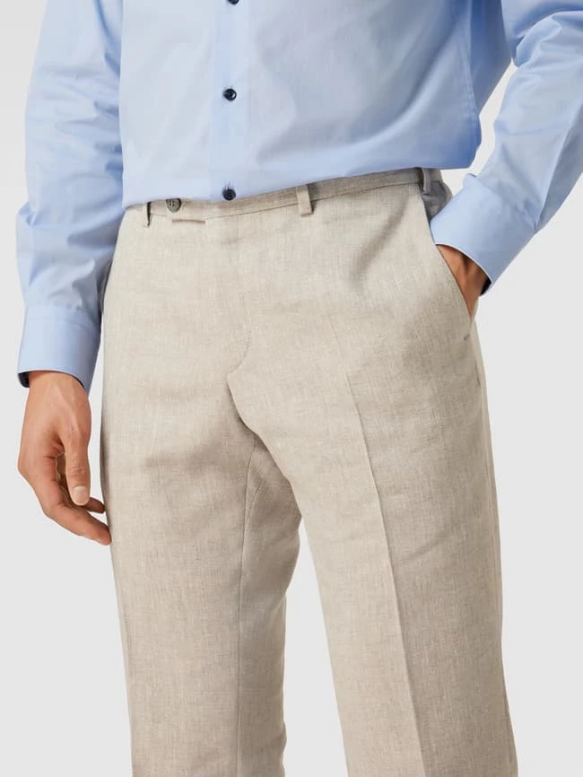 Neu ? DIGEL Anzughose Mit Feinem Muster Modell 'Franco' - Sand ? 3 Neu ? DIGEL Anzughose Mit Feinem Muster Modell 'Franco' - Sand ? – Bild 3