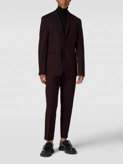 Am billigsten ? Selected Homme Anzughose Mit Französischen Eingrifftaschen - Bordeaux Rot ?