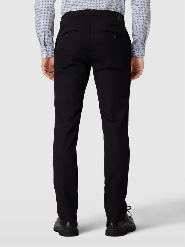 Aktion ? Brax Slim Fit Chino Mit Französischen Eingrifftaschen Modell 'Fabio' - Schwarz ? 5 Aktion ? Brax Slim Fit Chino Mit Französischen Eingrifftaschen Modell 'Fabio' - Schwarz ? – Bild 5