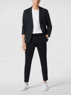 Billig ? Cinque Anzughose Mit Bundfalten Aus Jersey Model 'Cijuno' - Marineblau ?