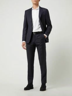 Schlussverkauf ? DIGEL Modern Fit Anzughose Aus Schurwolle Modell 'Per' - Marineblau ✨