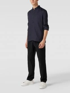 Bestpreis ⌛ MCNEAL Regular Fit Leinenhose - Marineblau ✔️