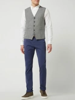 Billig ✔️ MCNEAL Chino Mit Stretch-Anteil Und Gürtel - Ozean Blau ✨