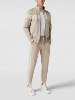 Coupon ? BOSS Sweatpants Mit Label-Stitching Modell 'Tracksuit' - Beige ?