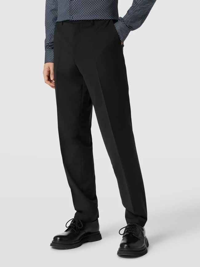 Angebote ? BOSS Anzughose In Unifarbenem Design - Schwarz ? 4 Angebote ? BOSS Anzughose In Unifarbenem Design - Schwarz ? – Bild 4
