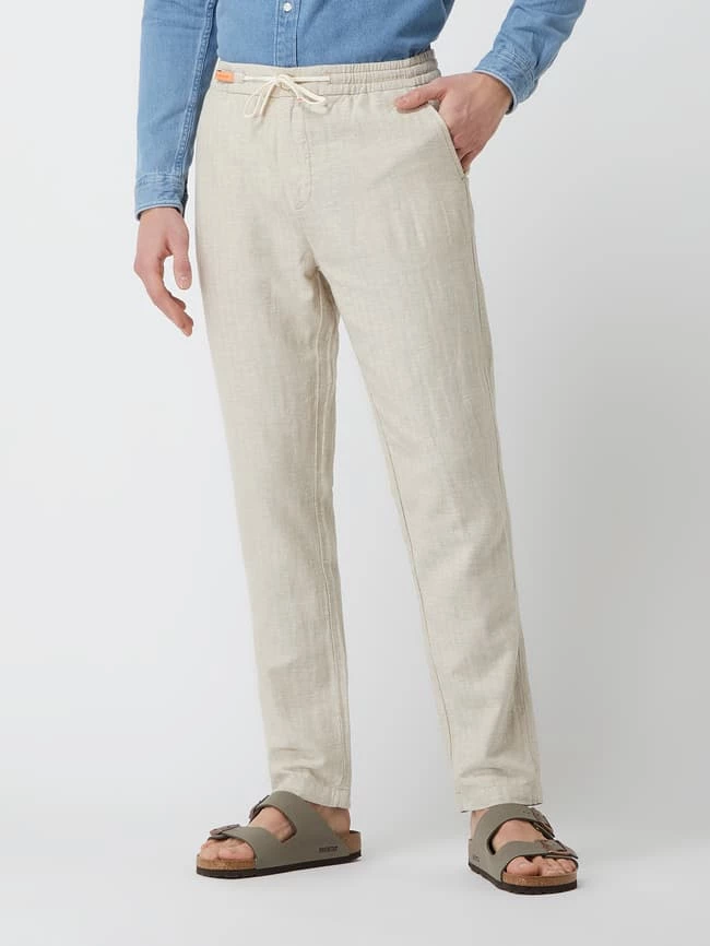 Schlussverkauf ? Scotch & Soda Regular Straight Fit Jogpants Mit Leinen-Anteil Modell 'Warren' - Beige ? 4 Schlussverkauf ? Scotch & Soda Regular Straight Fit Jogpants Mit Leinen-Anteil Modell 'Warren' - Beige ? – Bild 4