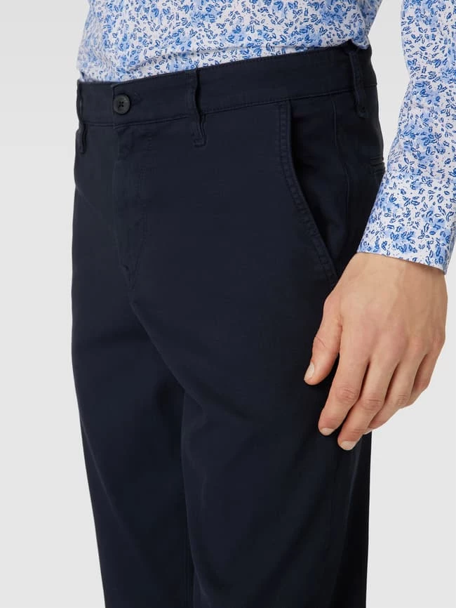 Brandneu ? BOSS Casualwear Hose Mit Label-Detail Modell 'Schino-Taber' - Dunkelblau ⌛ 3 Brandneu ? BOSS Casualwear Hose Mit Label-Detail Modell 'Schino-Taber' - Dunkelblau ⌛ – Bild 3