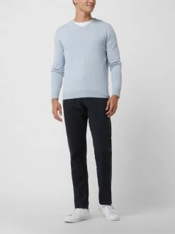 Auslauf ✔️ MCNEAL Regular Fit Hose Aus Leinenmischung - Marineblau ?