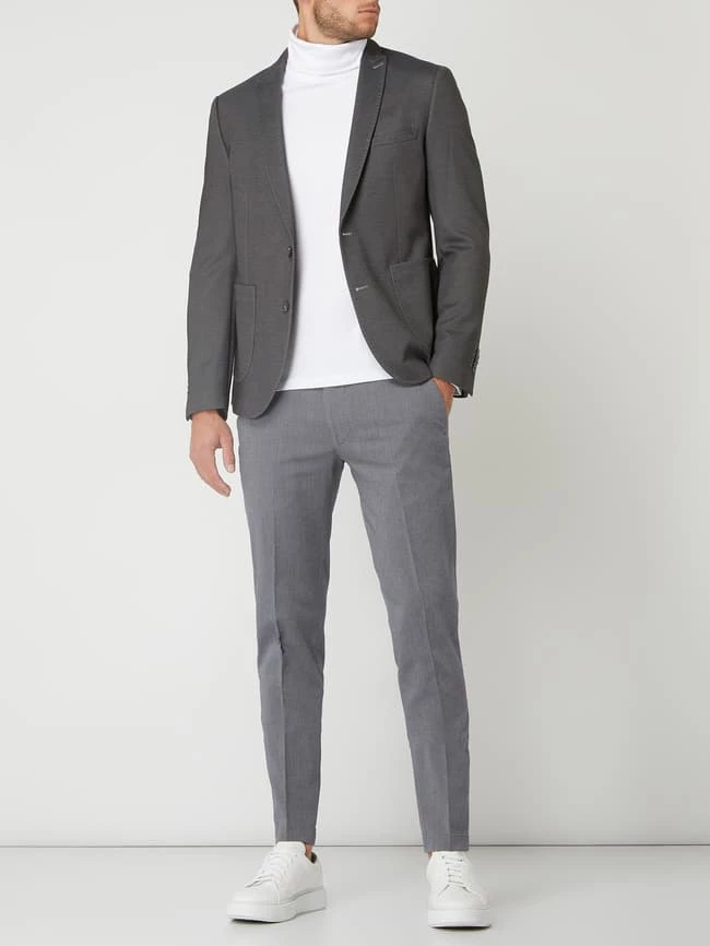 Neu ? Cinque Slim Fit Stoffhose Mit Stretch-Anteil Modell 'CiBrody' - Blau Meliert ? 1 Neu ? Cinque Slim Fit Stoffhose Mit Stretch-Anteil Modell 'CiBrody' - Blau Meliert ?