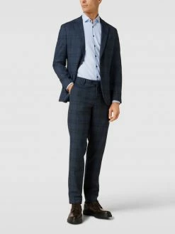 Billig ✔️ MCNEAL Slim Fit Anzughose Mit Glencheck-Muster - Blau ?