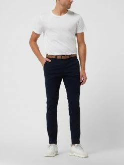 Schlussverkauf ? Tom Tailor Denim Slim Fit Chino Mit Gürtel - Dunkelblau ?
