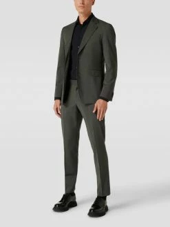 Schlussverkauf ? Tiger Of Sweden Regular Fit Anzughose In Melierter Optik Modell 'Tenutas' - Olivgrün ?