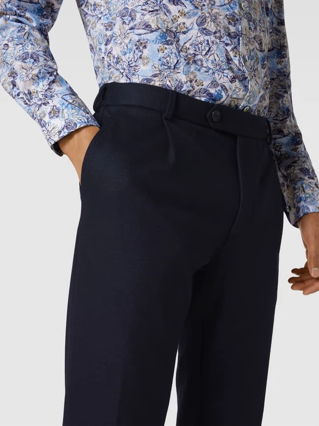 Angebote ? Windsor Hose In Unifarbenem Design Modell 'Floro' - Marineblau ? 3 Angebote ? Windsor Hose In Unifarbenem Design Modell 'Floro' - Marineblau ? – Bild 3