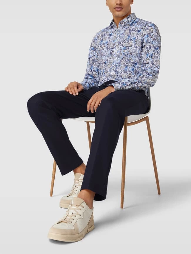 Angebote ? Windsor Hose In Unifarbenem Design Modell 'Floro' - Marineblau ? 1 Angebote ? Windsor Hose In Unifarbenem Design Modell 'Floro' - Marineblau ?