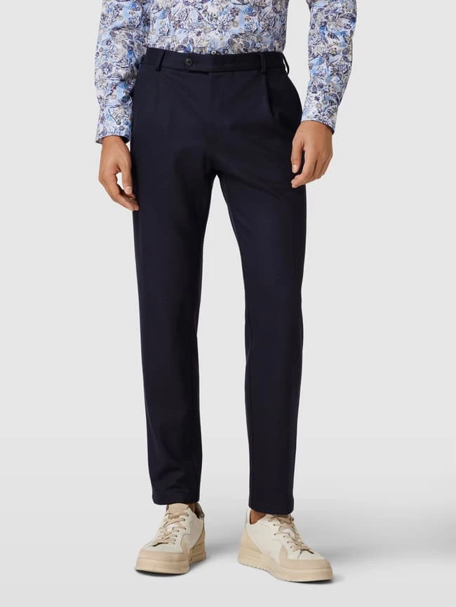 Angebote ? Windsor Hose In Unifarbenem Design Modell 'Floro' - Marineblau ? 4 Angebote ? Windsor Hose In Unifarbenem Design Modell 'Floro' - Marineblau ? – Bild 4