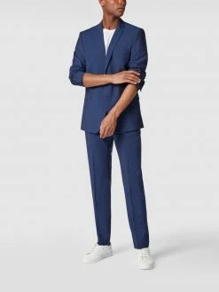 Neu ? Strellson Slim Fit Anzughose Aus Reiner Schurwolle - Blau ?