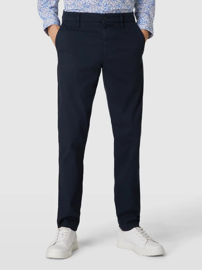 Brandneu ? BOSS Casualwear Hose Mit Label-Detail Modell 'Schino-Taber' - Dunkelblau ⌛ 4 Brandneu ? BOSS Casualwear Hose Mit Label-Detail Modell 'Schino-Taber' - Dunkelblau ⌛ – Bild 4