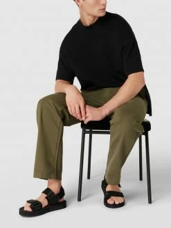 Schlussverkauf ? REVIEW Hose Mit Label-Patch - Olivgrün ?