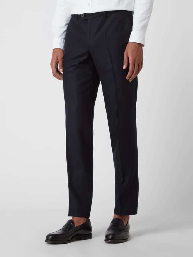 Bestpreis ✨ Hiltl Regular Fit Anzughose Aus Schurwolle Modell 'Piacenza' - Schwarz ⭐ 4 Bestpreis ✨ Hiltl Regular Fit Anzughose Aus Schurwolle Modell 'Piacenza' - Schwarz ⭐ – Bild 4