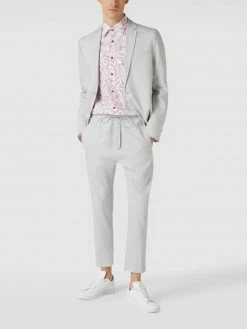 Blitzangebot ? Drykorn Leinenhose Mit Label-Details - Silber ✔️