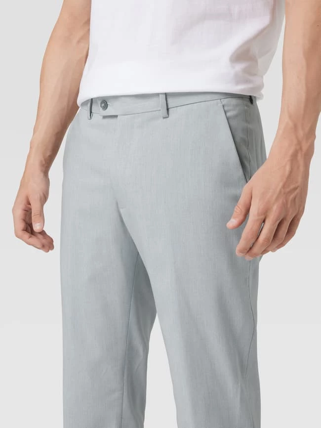 Rabatt ? Christian Berg Men Slim Fit Anzughose In Melierter Optik - Hellblau ? 3 Rabatt ? Christian Berg Men Slim Fit Anzughose In Melierter Optik - Hellblau ? – Bild 3
